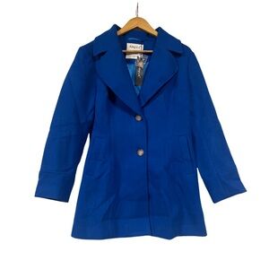 New - Allegra K Royal Blue Trench Coat